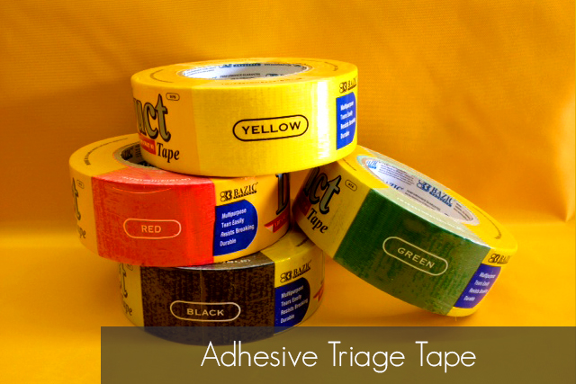 Adhesive Triage Tape