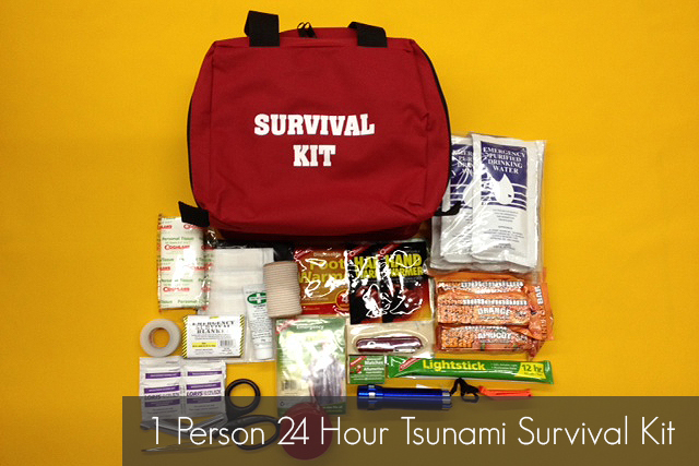 1 Person 24 Hour Tsunami Survival Kit