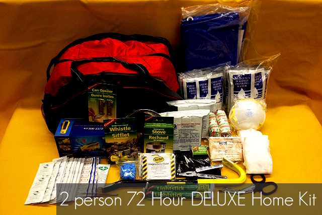 2 Person 72 Hour DELUXE Home Survival Kit