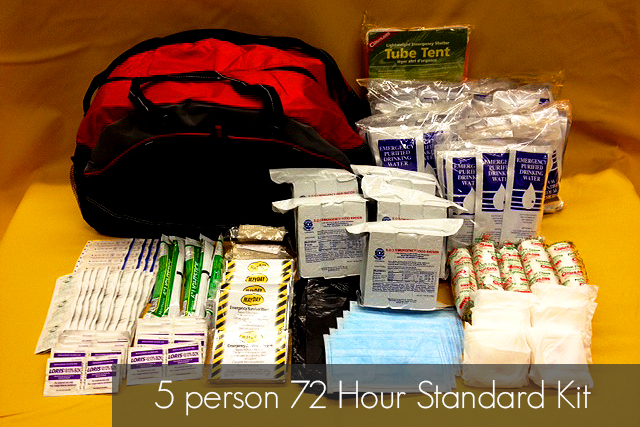 5 Person Standard 72 Hour Kit