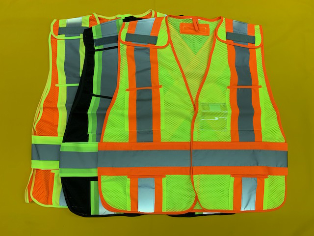 Hi-Vis Mesh Safety Vest with Pockets