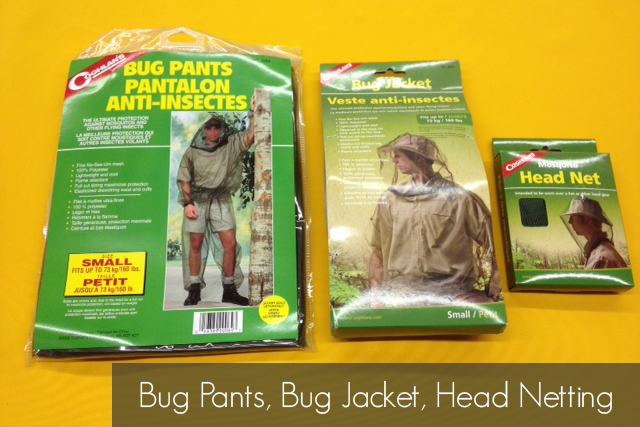 Bug Pants, Bug Jacket, Head Netting